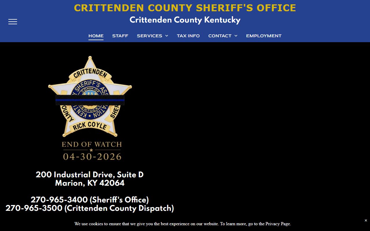 Crittenden County sheriff open records route for booking photos
